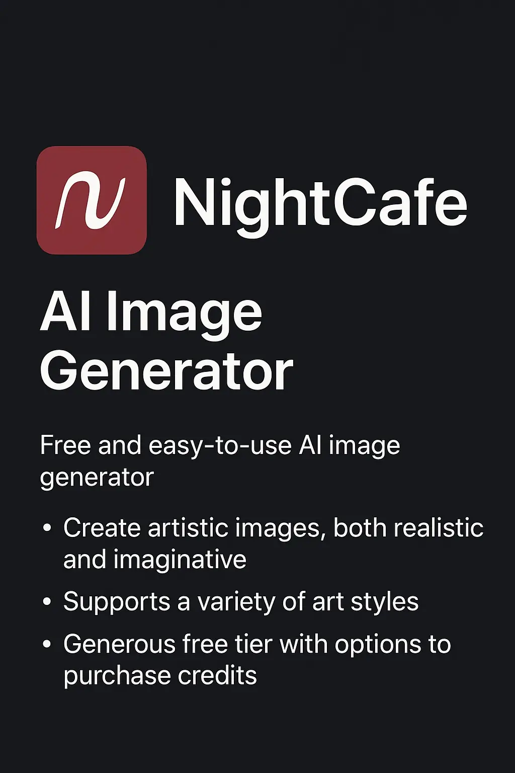 nightcafe image generator ai